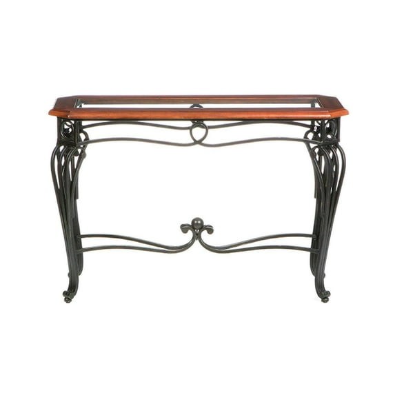 Southern Enterprises Prentice Sofa Table-Material:Metal,Size:42"W x 16"L x 28"H