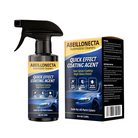 Abeillonecta Quick Effect Coating Agent for Car, Automobile Cleaning-120ml/4FL.0Z 3 in 1 High Protection Quick Car Coating Spray, 2026 Waterless Wash Coat Car Wax Polish Sprays