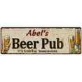 thumbnail image 1 of Abel's Beer Pub Gift Man Cave Bar Decor Gift 6x18 Sign 206180053033, 1 of 1