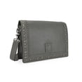 thumbnail image 1 of Abelardo De Moda Urban Bag - Premium Grey leather Sling Bag With stylist Detachable Strap, 1 of 6