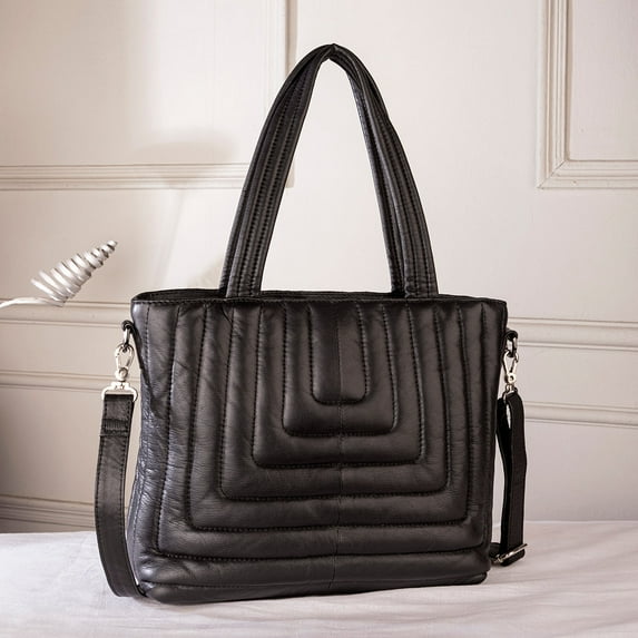 Abelardo Dreamer Bag - Black Tote Leather Bag