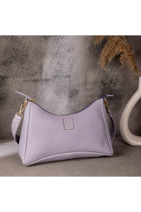 Abelardo Maria Bag -Lilac Hobo Leather Bag