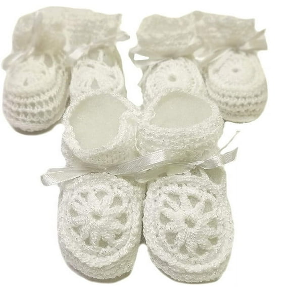 Abelito Newborn Baby Boy Girl Hand Crochet Booties