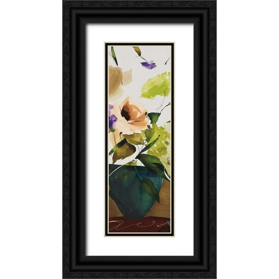 Abellan, Lola 7x14 Black Ornate Wood Framed with Double Matting Museum Art Print Titled - Sentiment