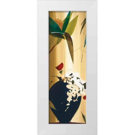 Abellan, Lola 9x18 White Modern Wood Framed Museum Art Print Titled - Exotico Oooh I
