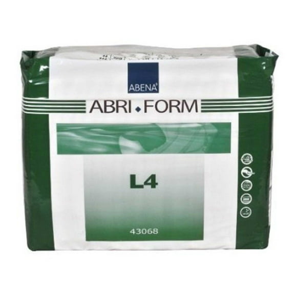 Abena 4168 Unisex Comfort Tab Closure Disposable Incontinence Underwear, Large, Super Heavy 12 Count