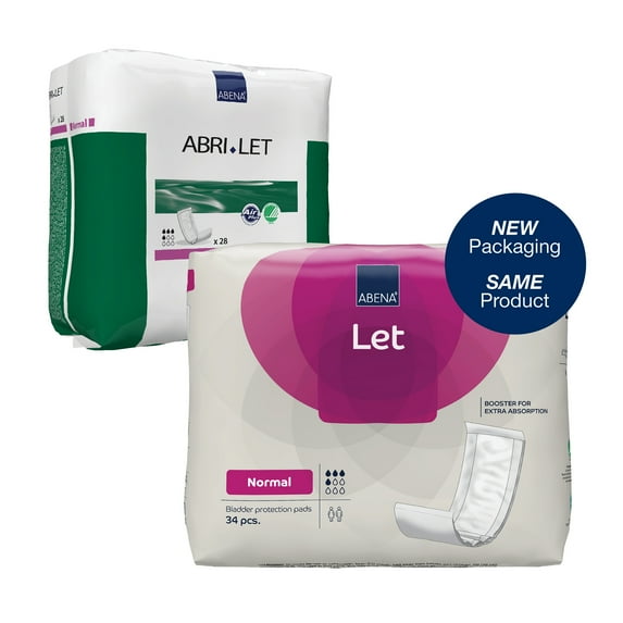 Abena Abri-Let Incontinence Booster Pad, Disposable, Unisex - 4" x 15", 28 Count, 18 Packs, 504 Total