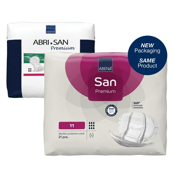 Abena Abri-San Premium Unisex Incontinence Liner Contoured 28" L 9389, 16 Ct