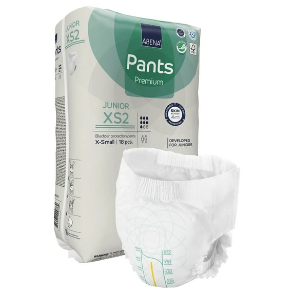 Abena Disposable Youth Absorbent Underwear X-Small, 63, 18 Ct