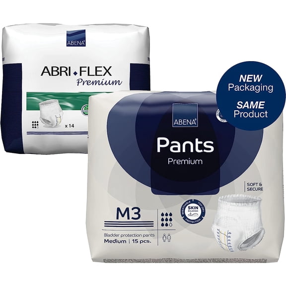 Abena Premium Incontinence Protective Underwear, Abena Pants, Pull-, Heavy Absorbency, Level 3, Medium, 180 Count