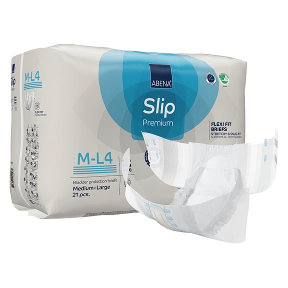 Abena Slip Flexi Fit Adult Incontinence Brief M Heavy Absorbency Breathable, 1000021166, 55, 21 Ct
