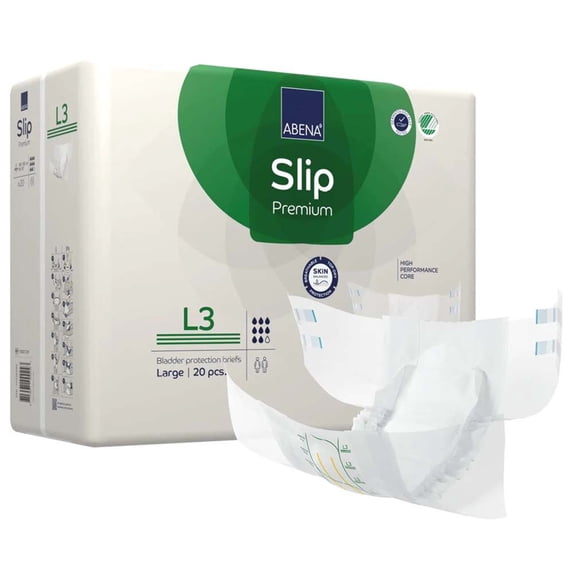 Abena Slip Premium L3 Adult Incontinence Brief L Heavy Absorbency 1000021291, 48, 80 Ct
