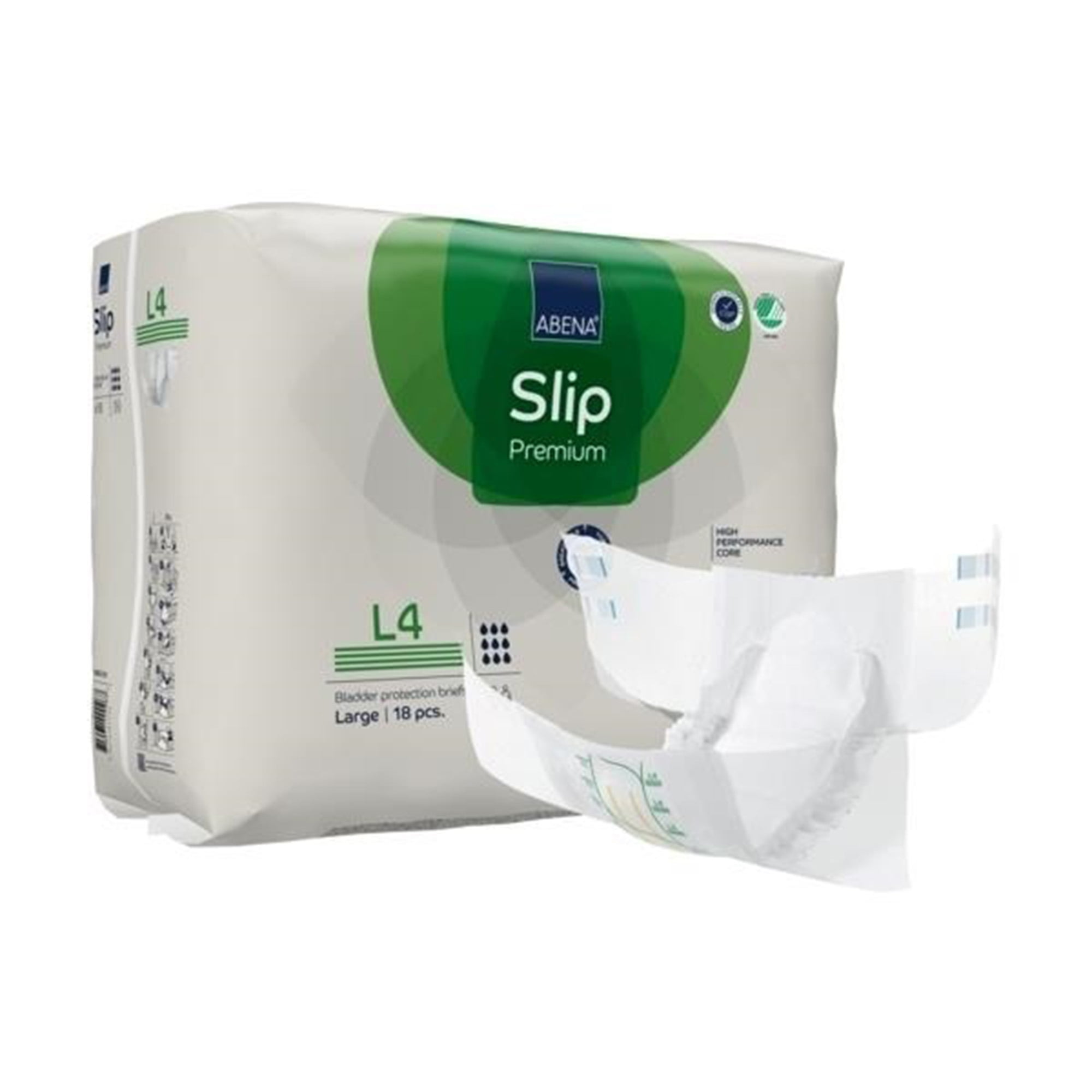 Abena Slip Premium L4 Large Adult Incontinence Briefs for Seniors