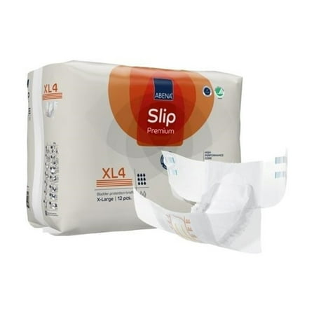 Abena Slip Premium XL4 Adult Incontinence Brief XL Heavy Absorbency 1000021294, 51, 12 Ct