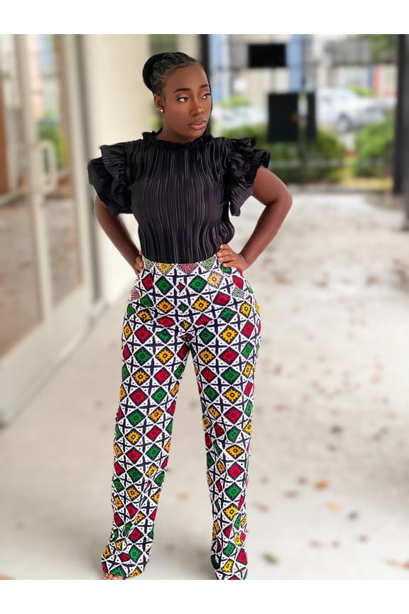 Abena Stoned High Waist Dress Pant - X-Large (US 12-14/ UK 16-18)