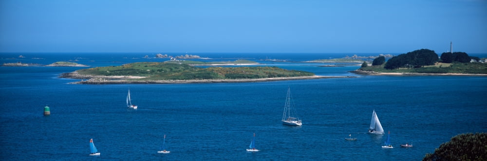 Aber Wrach in the Aber coast Finistere Brittany France Canvas Art - Panoramic Images (27 x 9)