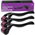 thumbnail image 1 of Abera 540 Microneedle Roller for Face Care, Body, Beard and Hair, Black (3 Pack), 1 of 5