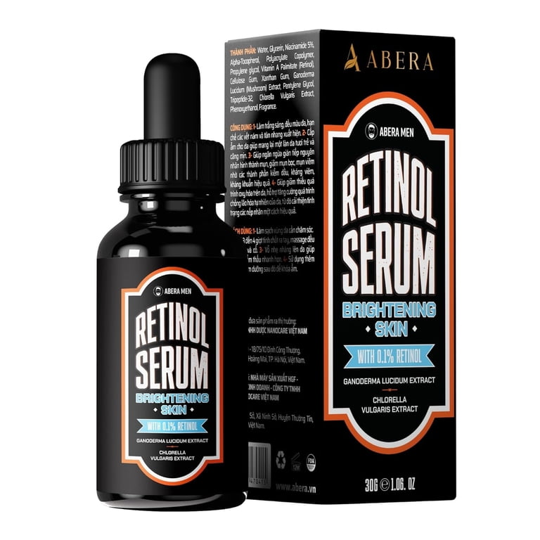 ABERA Men Retinol Face Serum 0.68 fl oz with Niacinamide 5