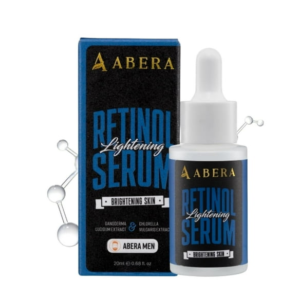 Abera Men Retinol Serum Hydrating Anti-Aging Serum for Smoother, Brighter Skin With Niacinamide 5% & Retinyl (0.68 Fl. Oz)