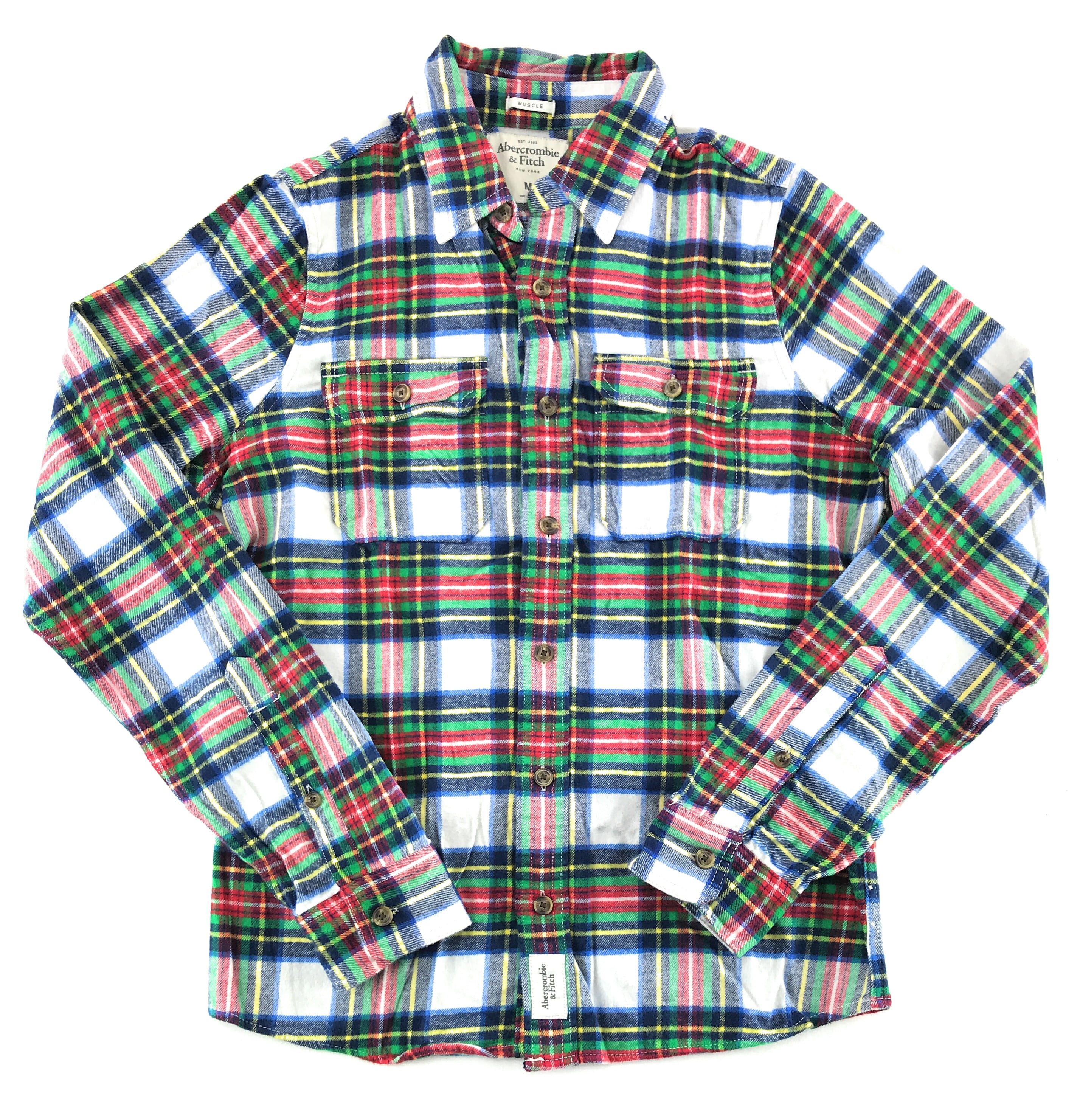 Abercrombie & Fitch Mens Flannel Long Sleeve Shirt