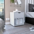 thumbnail image 1 of Aberdeeen 19.7-Inch High Nightstand White, 1 of 7