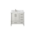 thumbnail image 1 of Aberdeen 36 in. W x 22 in. D Left Offset Sink Bathroom Vanity in Coventry Gray with Quartz or Marble Countertop | MODERN VANITY, 1 of 5