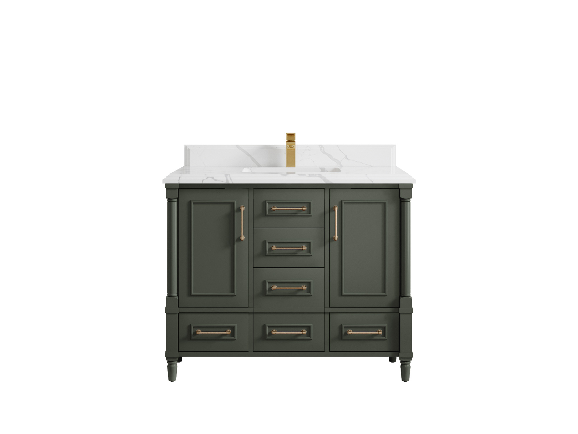 Aberdeen 42 in. W x 22 in. D Single Sink Bathroom Vanity in Pewter