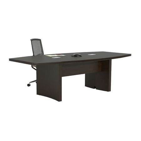 Aberdeen 8' Boat Shaped Conference Table with Slab Base-Cherry