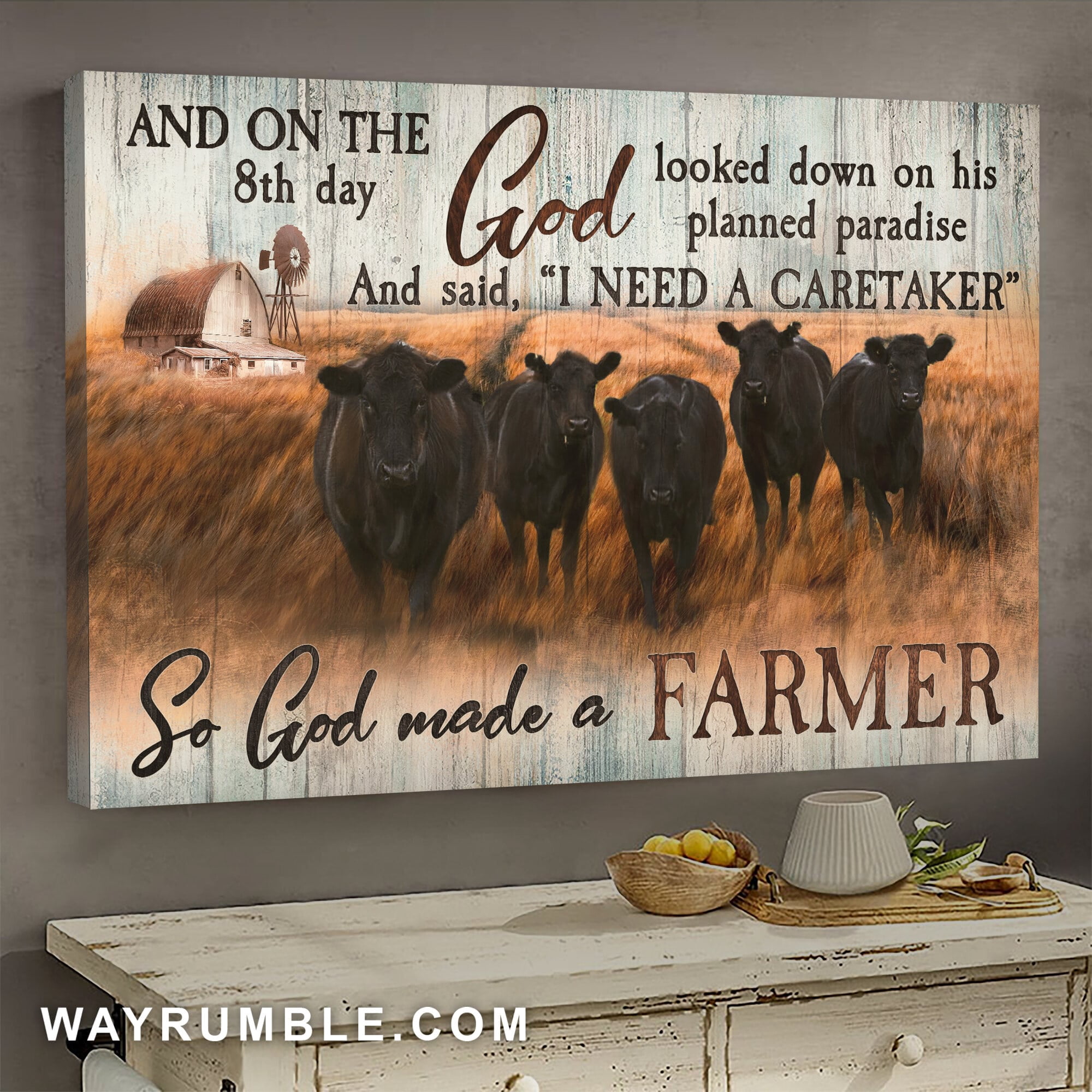Aberdeen Angus, Tranquil Farm, God Looked Down On His Planned Paradise ...