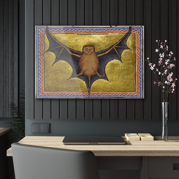 Aberdeen Bestiary Bat Art Print, Mid Century Modern Poster Reproduction, Unframed Paper Poster 8x10in