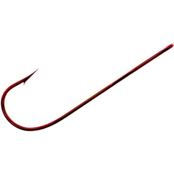 Aberdeen Panfish Fishing Hooks in Blood Red Size 2 - Pack of 50