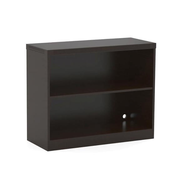 Aberdeen Series 2-Shelf Bookcase, Mocha - 29.5 x 36 x 15 in.
