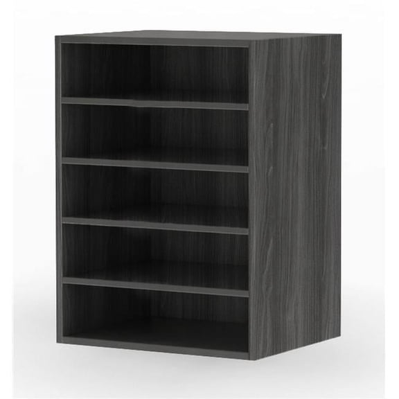 Aberdeen Series Horizontal Paper Management Organizer, Grey Steel - 20.25 x 15 x 11.75 in.