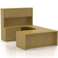 thumbnail image 1 of Mayline AT2LMA 6 x 9 ft. Aberdeen Series Suite 2 Straight Front U-Shaped Desk, Maple, 1 of 3