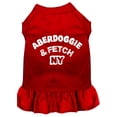 thumbnail image 1 of Dog Dress, Dog Dress, Screen Printed, "Aberdoggie  Fetch NY", 1 of 11