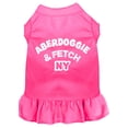 thumbnail image 1 of Dog Dress, Dog Dress, Screen Printed, "Aberdoggie  Fetch NY", 1 of 11