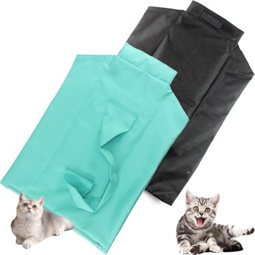 Aberfields Cat Carrier Pouch - Soft Foldable Tote Bag For Cats & Small Dogs (Blue)
