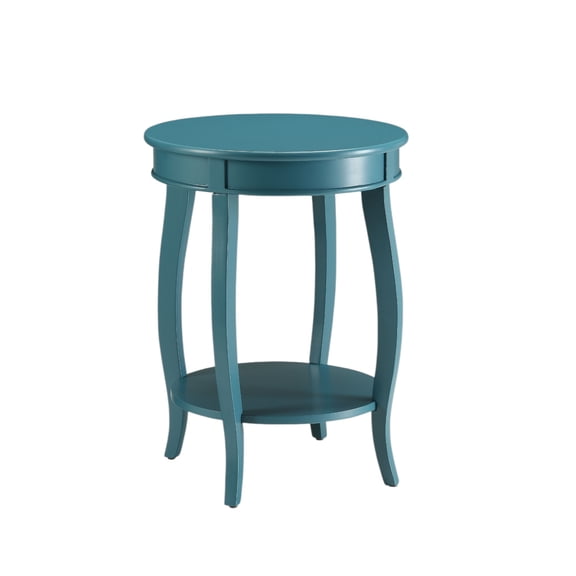 Aberta Teal Finish Accent Table