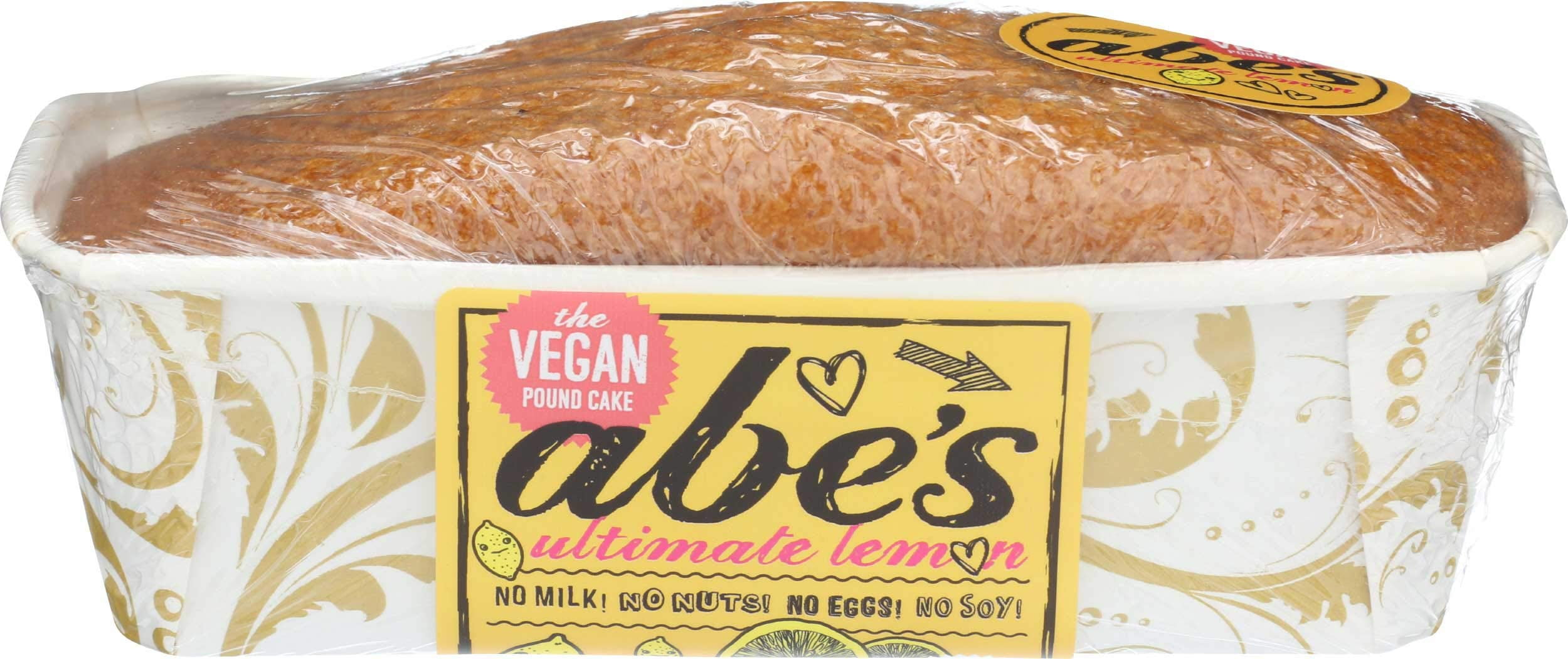 Abes Lemon Vegan Pound Cake, 14 Ounce -- 6 per case.