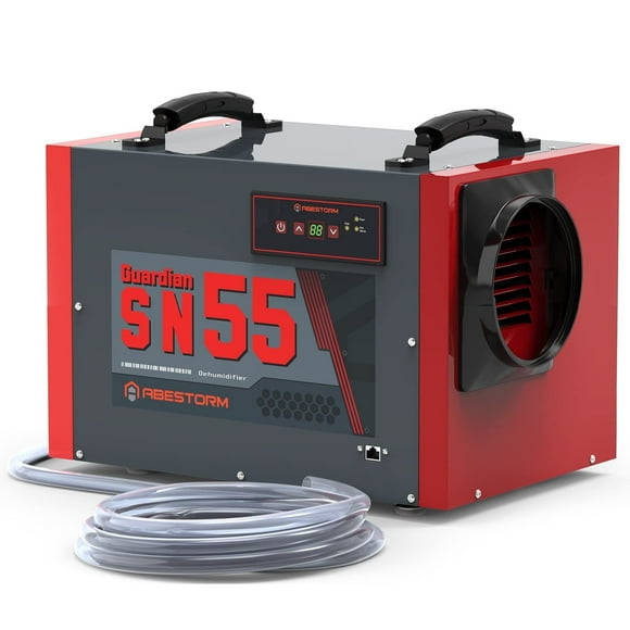 Abestorm 120Pint Crawlspace Dehumidifier Home Commercial Dehumidifiers SN55-Red