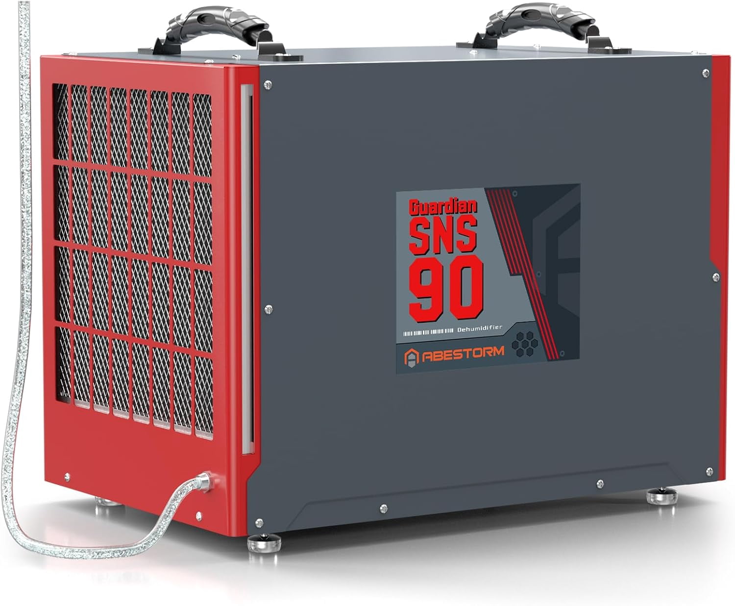 Abestorm 198 Pint Commercial Dehumidifier with Pump and Drain Hose for Crawlspace, Basement, Large Space up to 2,600 sq.ft, Industry Water Dmage Unit, Auto Defrost, Compact