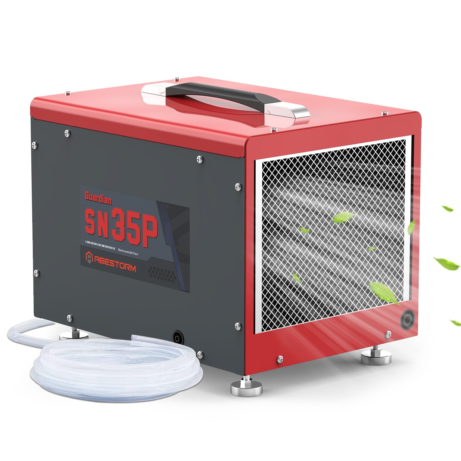Guardian SN35P Red and Gray Portable Commercial Dehumidifier with Pump