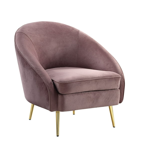 Abey Chair in Pink Velvet