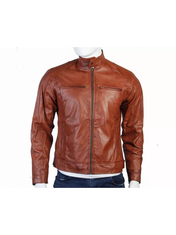 Abez Men's Diamond Quilted Bomber Pure Lambskin Leather Jacket off White Moto Party Wear Jacket