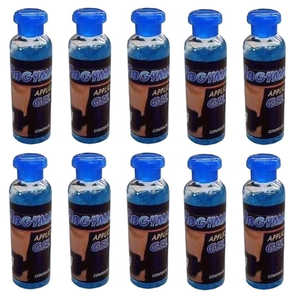 Abgymnic - Application Conductive Gel for All Ab Belts Fragrance-Free (100 ml) 10 Pack - Blue