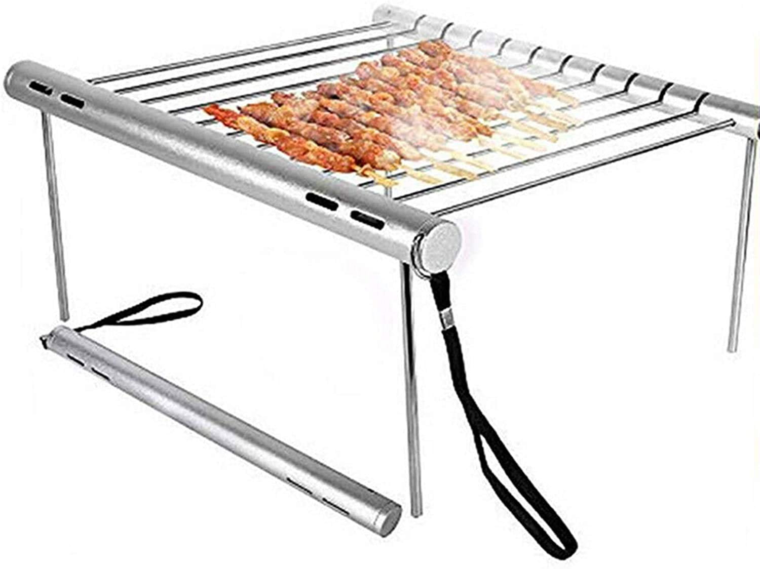 Abhsant Folding Barbecue Grill Portable Medium Size Stainless Steel ...