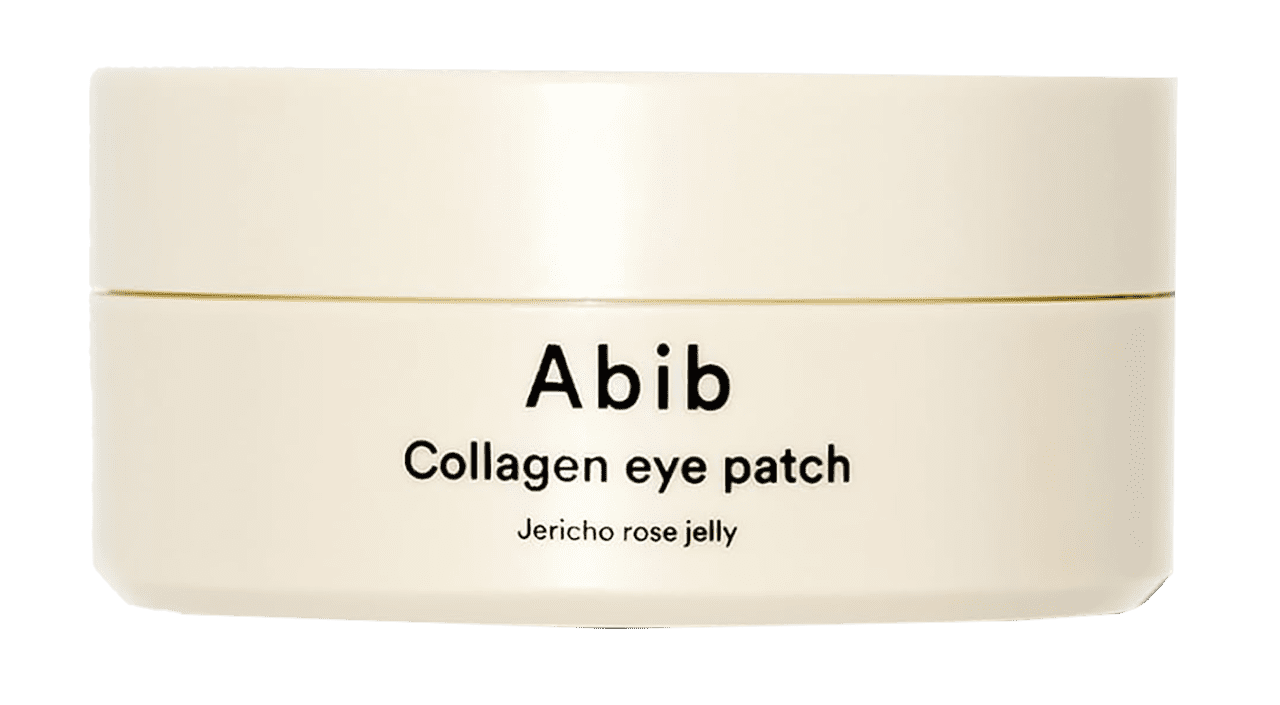 Abib Vegan Collagen Eye Patches for Wrinkles & Fine Line with Jericho Rose Jelly & Peptides, 60 Count, Korean Skin Care
