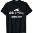 thumbnail image 1 of Abibliophobia Definition Librarian Reading Books Lover T-Shirt, 1 of 4