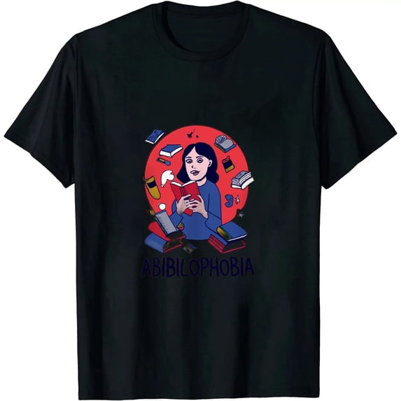 Abibliophobia - Funny Reading Bookworm Reader Gift T-Shirt T-Shirt 024