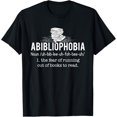 thumbnail image 1 of Abibliophobia - Funny Reading Bookworm Reader Gift T-Shirt, 1 of 4